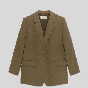 Everlane The Linen Oversized Blazer - Kalamata